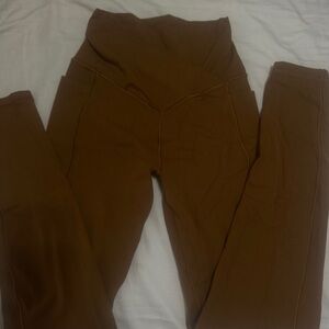 aerie brown offline leggings